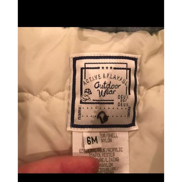 Deux par deux baby snowsuit bunting scarf‎ waterproof 9 mos winter fall - Picture 10 of 12